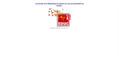 Desktop Screenshot of ecoles-du-jura.ch