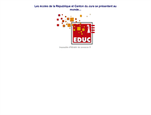 Tablet Screenshot of ecoles-du-jura.ch